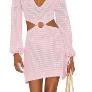 DEVON WINDSOR Pink crochet coverup